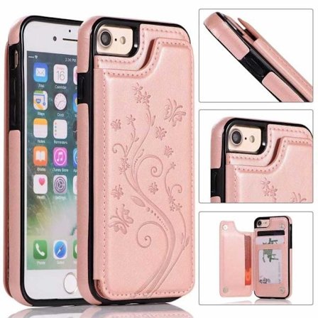 iPhone 8 Shockproof Cover Card Holder 3-SLOT Flippr V2