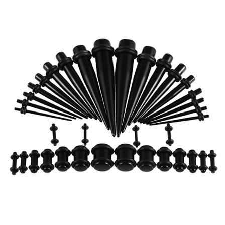 Ear Stretching Kit Plug Set Ear Taper Plug with Ear Tunnels Plug