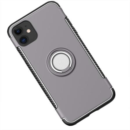Praktiskt Skal med Ringhållare (FLOVEME) - iPhone 12 Mini Grå