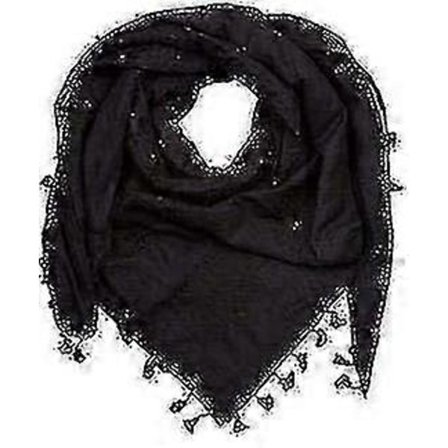 Palestinasjal, Keffiyeh, Arafat Hatta, Bred med tofsar, Shemagh Keffiyeh Arabisk Hundtandsmönster 100%-Bra