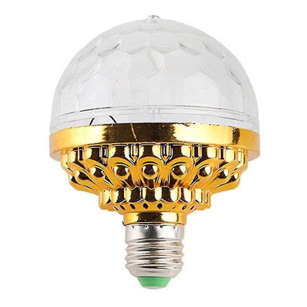 LED Farve Roterende Magic Ball Lys Scene Pære Lys Til Familie Fest (1 stk)