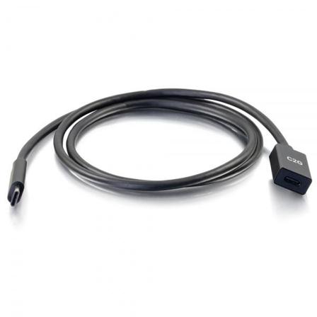 C2G 3ft USB-C to C 3.1 (Gen 1) Male to Female Extension Cable (5Gbps) - USB type C-forlengelseskabel - 24 pin USB-C til 24 pin USB-C - 90 cm