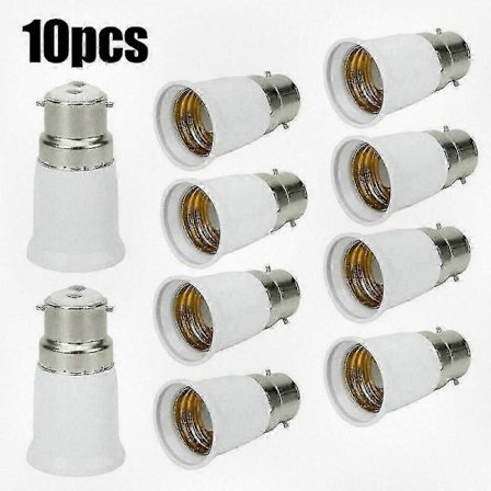 10 stk. Bajonetfatning til Edison Skrue Pære Adapter Konverter til Visse Mærker E27 B22