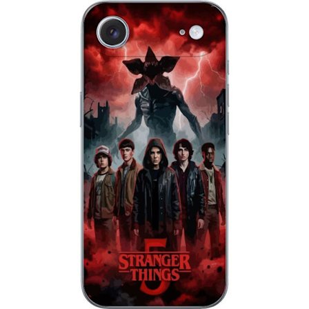 Yhteensopiva Puhelinkuori Apple Apple iPhone 17 Air Pimeä Stranger Things -inspiroima fantasiakuvaus salamalla, dramaattisella taivaalla ja intensiiv