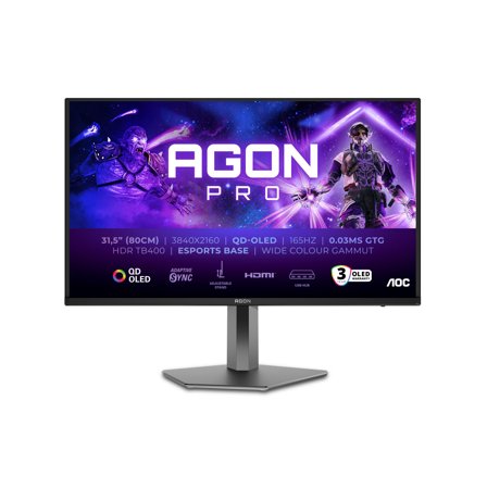 AOC 31.5"" AG326UD | 3840x2160 | QD - OLED | 0.03ms | 165Hz | 3years
