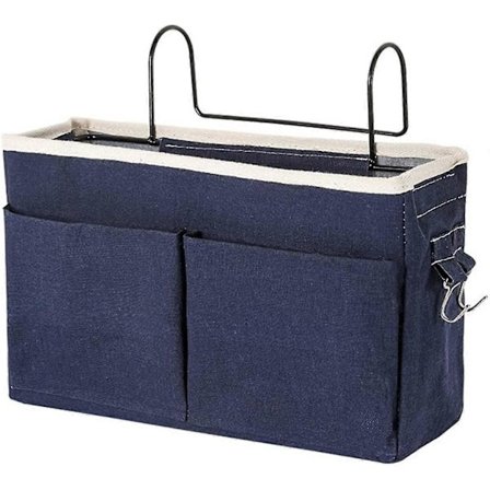 Nattbordsorganisator Praktisk Hengende Oppbevaringsveske Med 3 Lommer Bred Sengeorganisator Sengeoppbevaringslomme Køyeseng Nattbord Hengende 