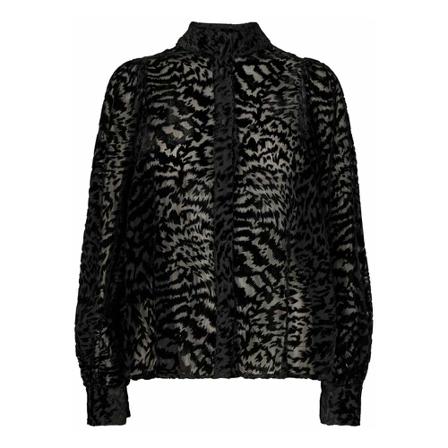 Levete Room Blouses Sort, Dame