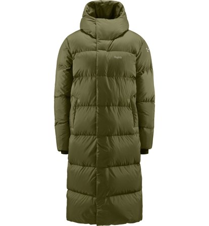 Haglöfs Long Down II Parka Women Olive Green - XL