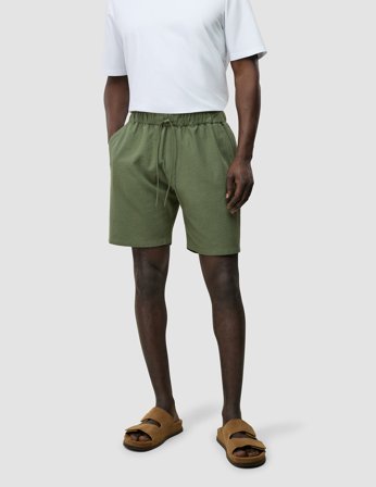 Shaping New Tomorrow - Seersucker Shorts - Clover Green - Herre - Størrelse 40/