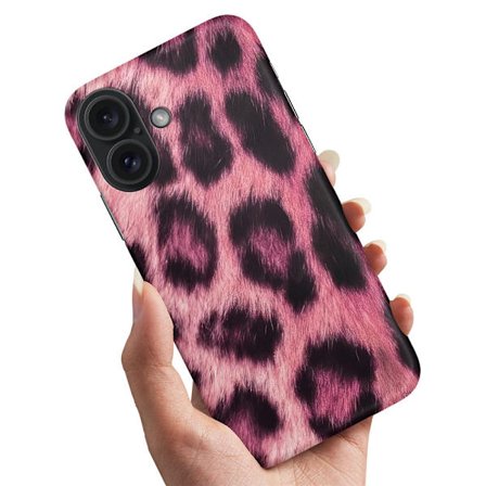 iPhone 16 - Skal/Mobilskal Pink Leopard