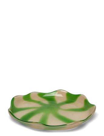 Fat Curve M Home Decoration Decorative Platters & Bowls Grön ByOn