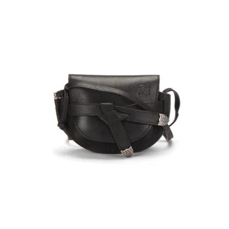 Loewe Pre-owned, Pre-owned Leathershoulder-bags Zwart, Dames, Maat:ONE Size