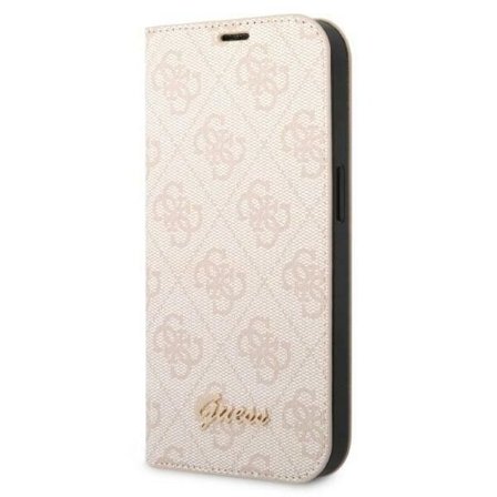 Guess GUBKP14LHG4SHP iPhone 14 Pro 6.1" Pink Vintage Gold Logo Case