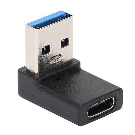 USB 3.0 han til TypeC hun adapter 90 graders L-formet opladningsdataoverførselsstik til bærbar computer væg oplader mobil strøm