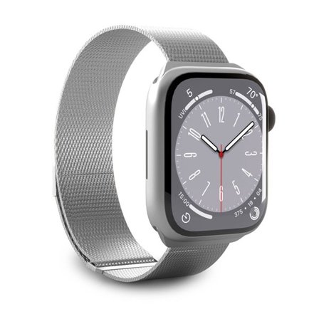 Puro Milanese rostfritt stålarmband till Apple-klocka 42 / 44 / 45 / 49 mm - Silver