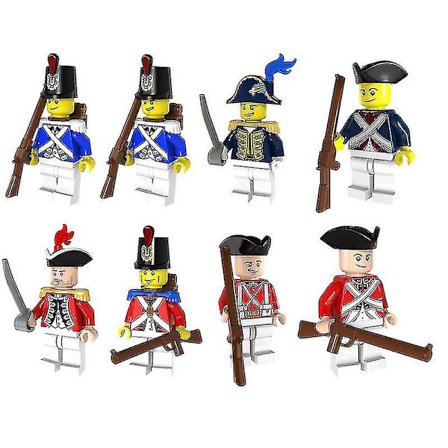 8 stk. Imperial Navy Soldier Series Monterte Byggeklosser