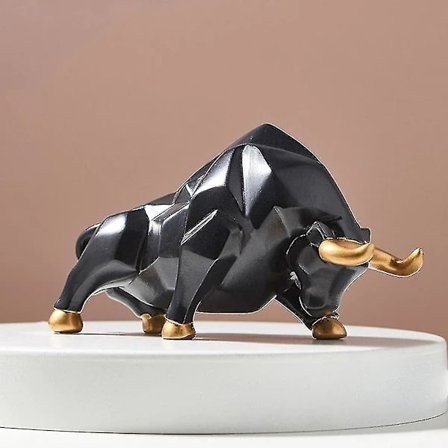 Moderne Resin Konst Tjurbull Skulptur Okse Dekorationsfigur Statue