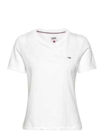 Tjw Regular Jersey C Neck T-shirt Top Hvid Tommy Jeans