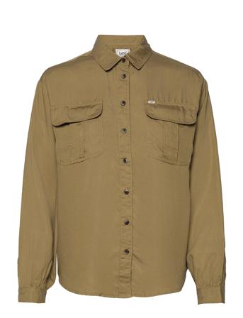 Box Pleat Shirt Beige Lee Jeans