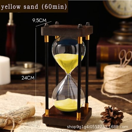 Timeglass, Dekorativt Timeglass i Tre, Timer