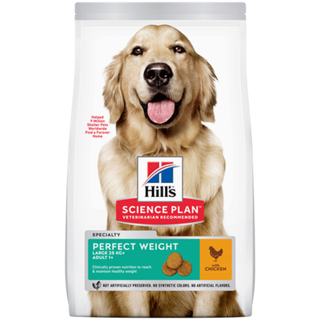 Hills Science Plan - Adult Large Perfect Weight Chicken 12kg - Hund - Hundefôr & hundemat - Tørrfôr for hund - ZOO.no