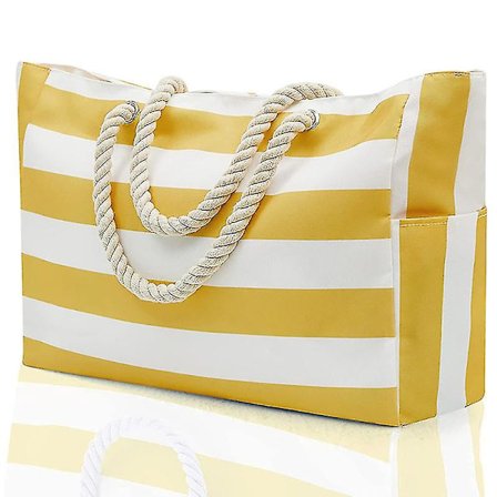 Vanntett strandveske stor med glidelåslukning