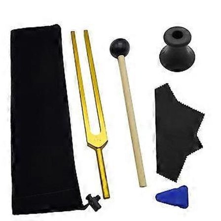 F 174 HZ Stemmegaffelsæt, Stemmegaffel til Healing Chakra, Lydterapi, Hold Krop, Sind og Ånd i P