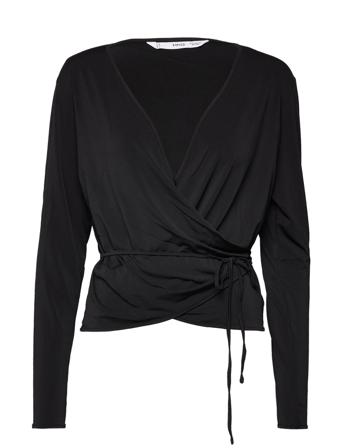 Mepis Langærmet T-shirt Sort Mango