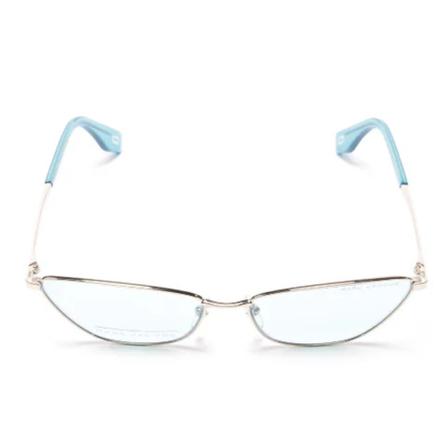 Marc Jacobs Pre-owned, Pre-owned Plastic sungles Blauw, Dames, Maat:ONE Size,metallic