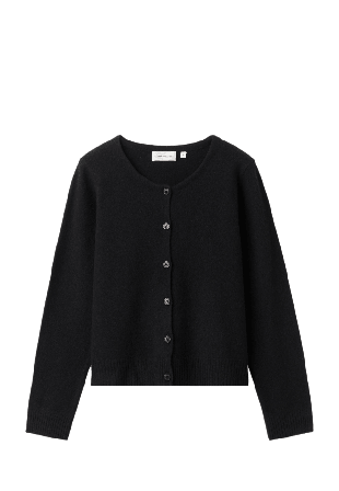 Carin Wester Cardigan i ull DIJON Stickat Svart M