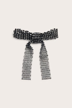 Kappahl | Brokatowa spinka do włosów | Czarne