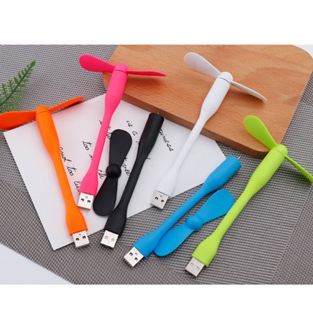#6-pack Mini USB-fläkt Bärbar Flexibel Kylare Fläkt för Dator PC Laptop Power Bank#