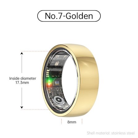 INF Smart Ring R1000 – Søvnmonitor, Bluetooth 5.0, Blood Oxygen Monitor