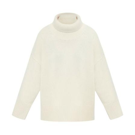 Chloé Cashmere Coltrui Trui , Beige , Dames , Maat: XS