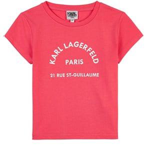 Karl Lagerfeld Raspberry Pink Logo T-Shirt 14 years - Tops - 14 years - Pink - Mädchen