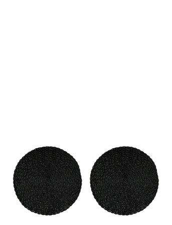 Place Mat Tellus Metallic 2-P Black Noble House