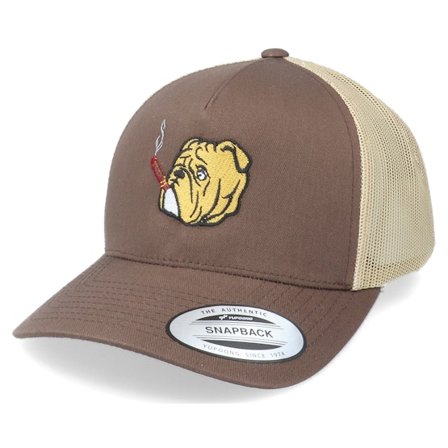 Iconic - Marron trucker Casquette - Bulldog Cigar Brown/Khaki Trucker @ Hatstore