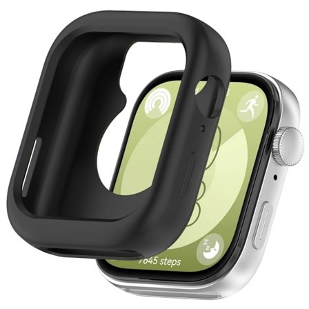 Huawei Watch Fit 3 Klockfodral Mjukt silikonskyddande ram - Svart