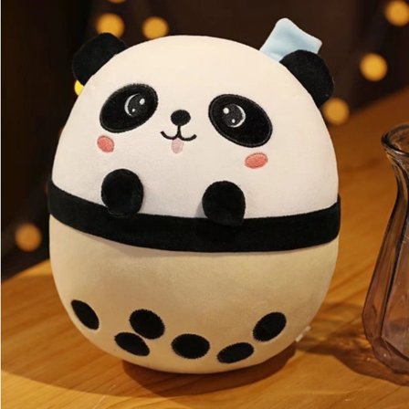 Mub- Soft Toys Boba Cups Plush Toys Panda Plush Pillow Shark Stuffed Animals Toys Boba Plushies