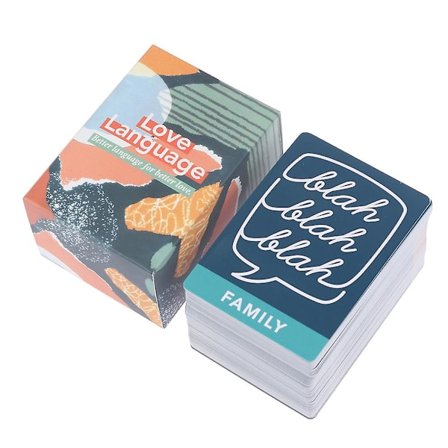 Kærlighedssprog: Kortspil - 150 Samtalestarter-spørgsmål til par