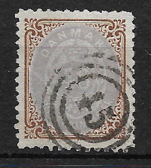 Danmark 1870 - AFA 21 - Stemplet