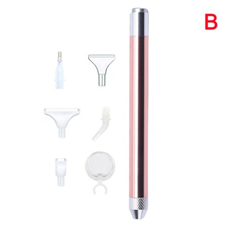 Diamond Painting Pen Lighting Point Drill Pen med förstoringsglas