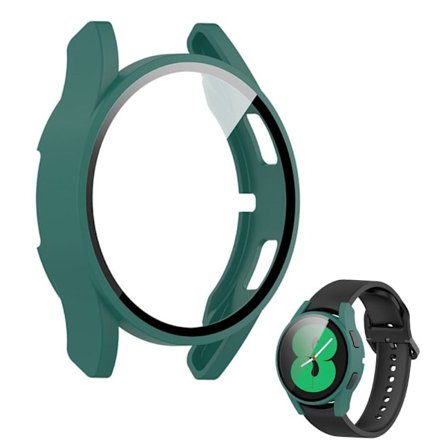 Samsung Galaxy Watch 4 (40mm) ultra thin cover + tempered glass - Green