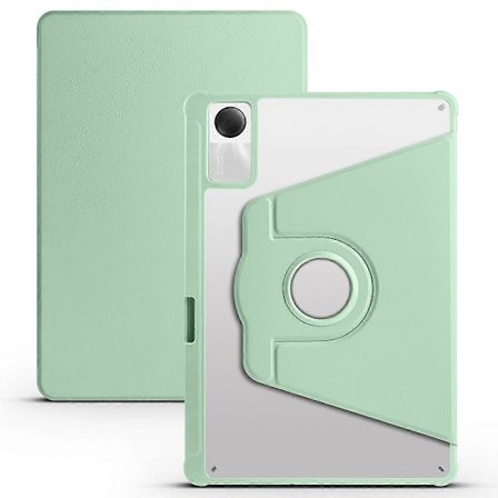 Fodral för Xiaomi Redmi Pad SE Läder Roterande Ställ Surfplatta Skydd Auto Sleep/Wake