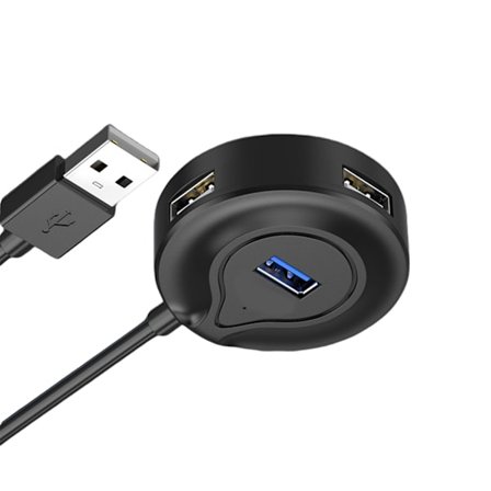 4-portars USB-hub USB-dockningsstation för enkel expansion av musstangentbord