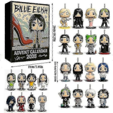 Billie Eilish Keräily Adventtikalenteri 24 Salaperäisellä Minifiguurilla (FMY)