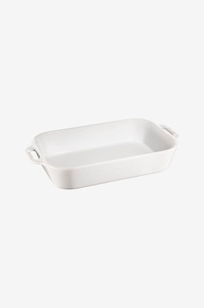 Staub - Gratengform Rektangulær 34x24 cm 4,25 l - Hvit - Ovnsformer - Fra Homeroom
