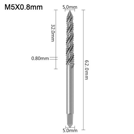 Tappborr Skaft Tappborrkronor M5X0.8SPIRAL SPIRAL M5X0.8spiral