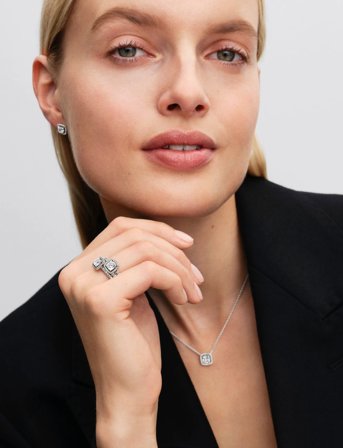 Pandora Sterling Silver Collier With Clear Cubic Zirconia - Silver - 45 CM