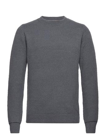 Ramos Crew Knit Neulepaita Pyöreä Kaula-aukko Harmaa Mos Mosh Gallery